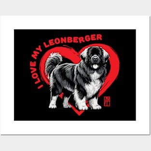 I Love My Leonberger - I Love my dog - Persistent dog Posters and Art